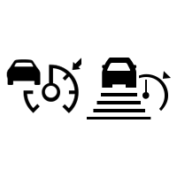Kontrolna svjetla prilagodljivog regulatora brzine (ovisno o vozilu)